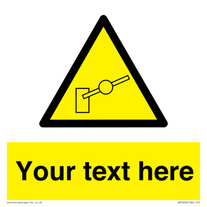 Custom warning barrier